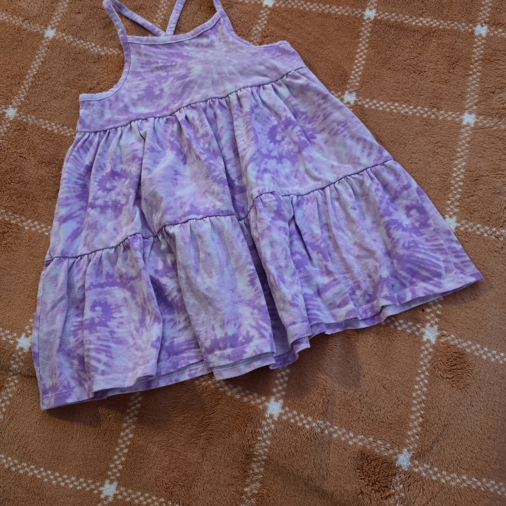 Cat & Jack Purple Tie-Dye Kids Dress